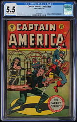 1947 Timely Comics Captain America Comics #63 - CGC 5.5