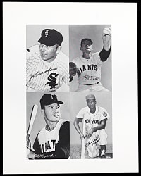 1947-1966 Exhibits 4-Card Proof Sheet with Bill Mazeroski