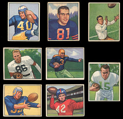 1950 Bowman Football Partial Set (80/144) with Hall of Famers & Stars