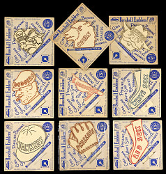 1952 C. McDonald MFG Co. Baseball Emblems Complete Set (16)
