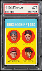 1963 Topps #553 Willie Stargell Rookie PSA NM 7