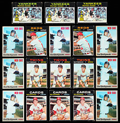 1970 & 1971 Topps Collection (1,350+) with (145+) Hall of Famers