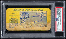 Circa 1939 D351 Grennan Bakery Baseball's 10 Most Famous Plays #5 Carl Hubbell PSA VG 3 - Newly Discovered, Population 1 of 1