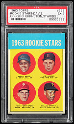 1963 Topps #553 Willie Stargell Rookie PSA EX 5
