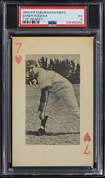 1962 Pittsburgh Exhibits Sandy Koufax 7 of Hearts PSA EX 5 - Rare Promo Back!