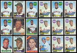 1958-1969 Topps Hall of Fame & Star Collection (168) with (7) Hank Aaron & (7) Willie Mays