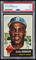 1953 Topps #1 Jackie Robinson PSA VG+ 3.5