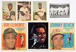 1965-1984 Baseball & Football Insert, Photo Pack & Oddball Issue Oversized Collection (71) with Clemente, Mantle & Mays
