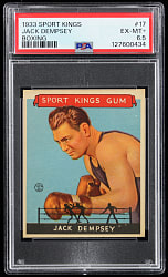 1933 Sport Kings Gum #17 Jack Dempsey PSA EX-MT+ 6.5