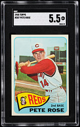 1965 Topps #207 Pete Rose SGC EX+ 5.5