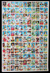 1980 Topps Baseball Uncut Sheet with #482 Rickey Henderson Rookie