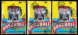 1986 Topps Unopened Wax Box Trio - All BBCE