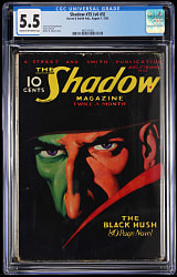 1933 Street & Smith The Shadow #35 Pulp Magazine - CGC 5.5 - Highest Graded