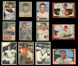 1948-1955 Bowman Collection (600+) with 1953 Black & White Complete Set (64) Plus (28) Hall of Famers & (93) Tough Series