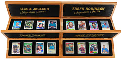 1995 R&N China Signature Series Porcelain Trio Sets (8) in Boxed Displays (24 Total Signed) with Banks, R. Jackson & Schmidt
