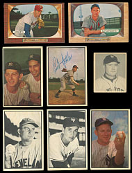 1948-1955 Bowman Collection (155) with (13) Hall of Famers Including Signed 1953 Bowman Bob Feller
