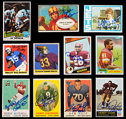 "80 Greatest Redskins" Near Set (77/80) with (62) Signed including Various Hall of Fame & Many Key Rookies
