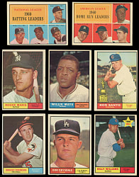 1961 Topps Starter Set (236/587) with (27) Hall of Famers Including Willie Mays