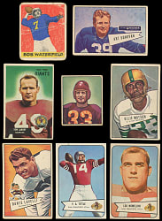 1948-1961 Football Shoebox Collection (151) with (35) Hall of Famers Plus 1951 Bowman Starter Set