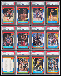 1986-1987 Fleer Basketball PSA Graded Near Complete Set (131/132) - All PSA NM 7 or Better