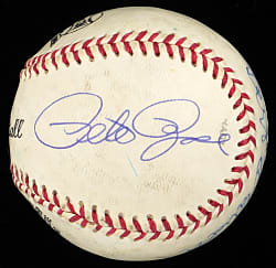 Pete Rose and Bart Giamatti Dual-Signed Baseball - Full PSA/DNA LOA