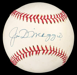 Joe DiMaggio Single-Signed OAL/Brown Baseball - Full JSA LOA