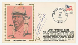 Satchel Paige Signed 1979 Gateway Stamp Co. Cachet