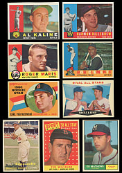 1957-1961 Topps Baseball & Football Shoebox Collection (313) with (25+) Hall of Famers Including Carl Yastrzemski Rookie