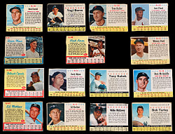 1961-1963 Post & Jell-O Collection (90) with (14) Hall of Famers Including Hank Aaron & Shortprints