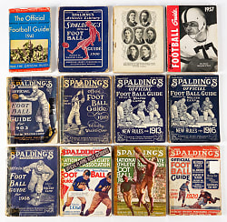 1900-1978 Football Guide Collection (71) with Many Early Spalding Issues