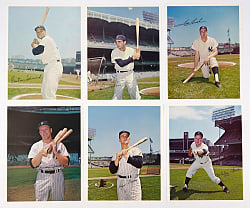 1966 New York Yankees Color Picture Pack Complete Set (12) with Mickey Mantle & Roger Maris