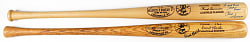 1976 David Chalk & Champ Summers Signed Bicentennial Bats Pair