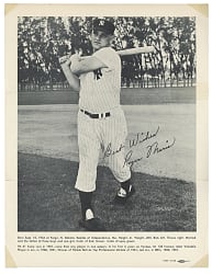 Scarce 1963 New York Yankees Tri-Fold #2 Roger Maris