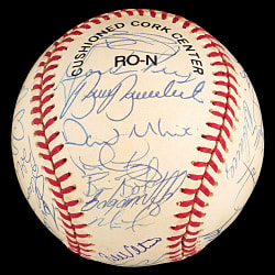 1997 New York Mets Team-Signed ONL/Coleman Baseball with (33) Signatures Plus Full PSA LOA