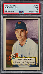 1952 Topps #371 Bob Hofman High Number PSA NM 7