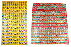 1974 Wonder Bread Football Uncut Sheet Pair with Jumbo (450 Total Cards) & (195) Hall of Famers