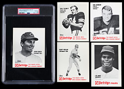 1968-1971 Cincinnati Reds/Bengals Partridge Meats Collection (5) with PSA VG-EX+ 4.5 Johnny Bench Rookie