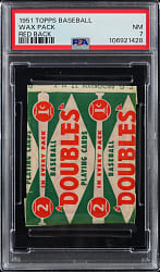 1951 Topps Red Backs Unopened Pack PSA NM 7