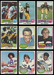 1974-1976 Topps Football Near Complete Set Trio with Key Rookies Including 1976 #148 Walter Payton (1,518 Total Cards)