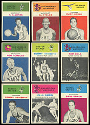 1961-1962 Fleer Basketball Starter Set (22) with Hall of Famers & Stars