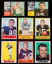 1960-1964 Football Shoebox Collection (150+) with (40+) Hall of Famers & 1962 Topps Starter Set (74)