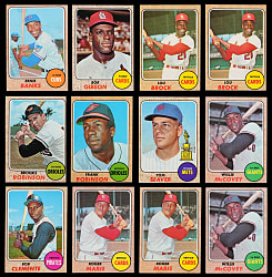 1968 Topps Collection (313) with (28) Hall of Famers Including Banks, Clemente & Seaver