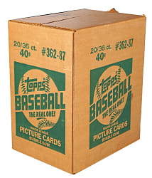 1987 Topps Sealed Wax Box Case (20 Boxes, 36 Packs)