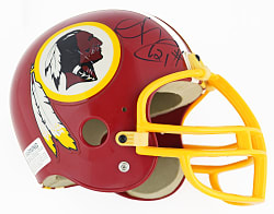 Washington Redskins Helmet Signed by Cooley, Gibbs & Sean Taylor (Presents as Single-Signed Taylor) - Full JSA
