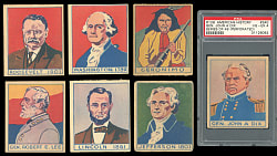1930s R129 American History Series of 48 Complete Set with Many Clean Examples & PSA Graded