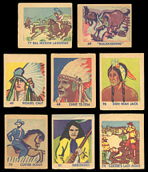 1930s R185 W.S. Corp Series of 48 Indians and Western Complete Set (48) Plus One Variation