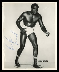 1950s-1960s Period Signed Bobo Brazil 8x10 B&W Promotional Photograph with Full JSA LOA
