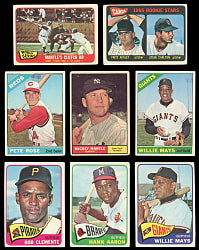 1960-1970 Mostly Baseball Shoebox Collection (378) with (35+) Hall of Famers Including (3) Mantle, (3) Mays, Aaron & Clemente