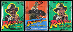 1981-1984 Topps Indiana Jones Unopened Wax Box Group (3) - All BBCE with Raiders of the Lost Ark & Temple of Doom