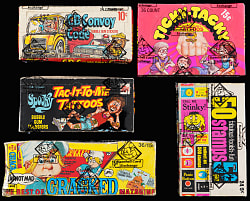 1969-1981 Donruss & Fleer Non-Sport Unopened Wax Box Collection (5) - All BBCE with "Cracked"